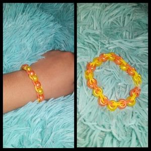 Yellow and orange bracelet very comfortable